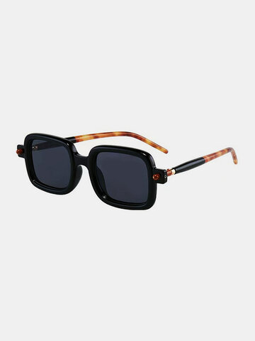 Men UV Protection Square Frame Sunglasses
