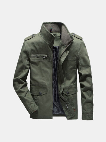 100% Cotton Military Multi Pockets Washed Jackets