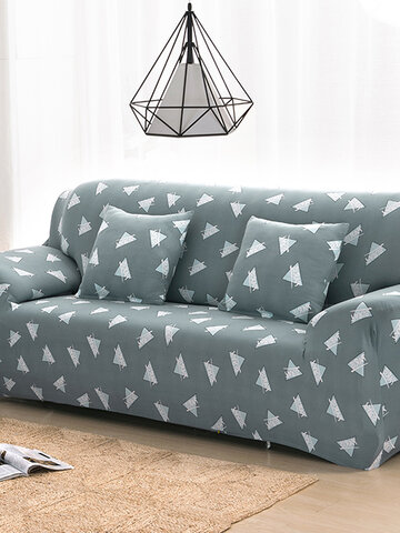 Green Triangle 1/2/3/4 Seater Home Soft Elastic Sofa Cover