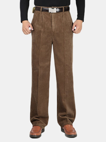 Cotton Corduroy Trousers Business Straight Casual Pants