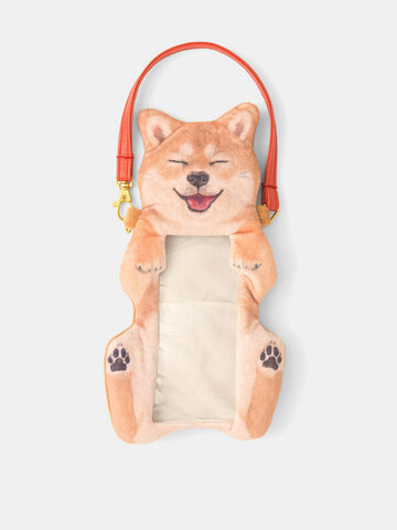 Bolsa para telefone feminino fofa Shiba Inu Cachorro com tela sensível ao toque