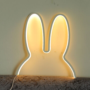 Enchufe creativo de la luz de la noche de la luz llevada del conejo creativo