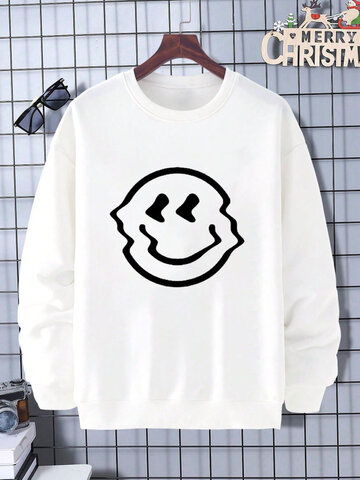 Funny Smile Graphic Sweatshirts