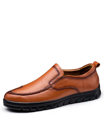 Men Genuine Cow Leather Comfy Loafers