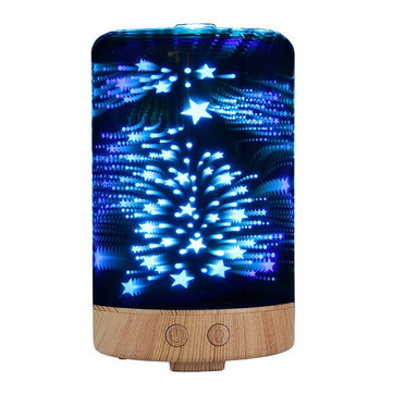 

Star Sky Fireworks 3D Glass Aromatherapy Diffuser, White