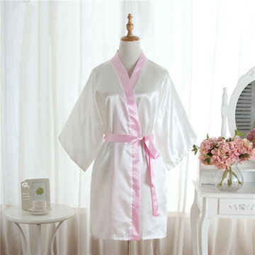 Reine Farbe Soft Kimono Design Bademäntel
