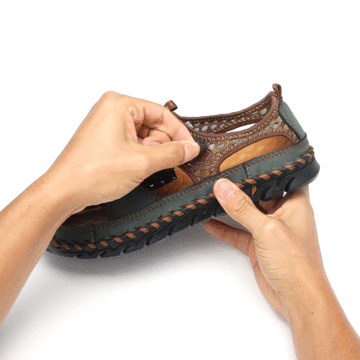 Men Hand Stitching Leather Sandals