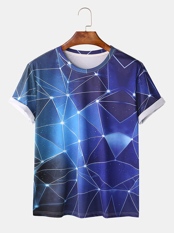 Cool Star Constellation Space Print T-shirts