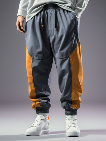 Two Tone Patchwork Joggers