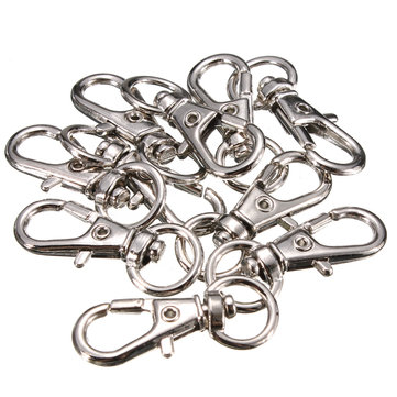 

10Pcs Silver Copper Plated Lobster Clasp Keychain