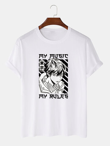 Tokyo Anime Figure Print T-Shirts
