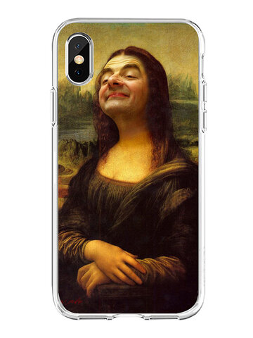 Cas de téléphone de personnage de parodie de personnalité de style de peinture à l'huile de femmes et d'hommes