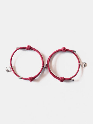 2 bracelets de couple tressés