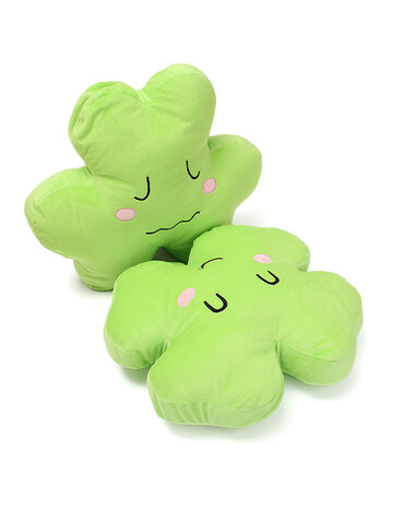 40cm Cute Clover Shamrock Soft Stuffed Plush Pillow Toy Happy Love Ornament Soft Doll