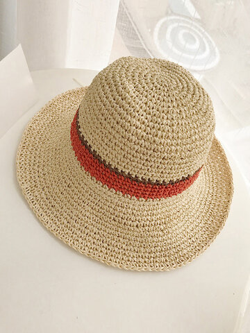 Hand Woven Foldable Fashion Straw Hat