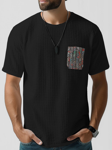 Etnico Modello T-shirt con texture