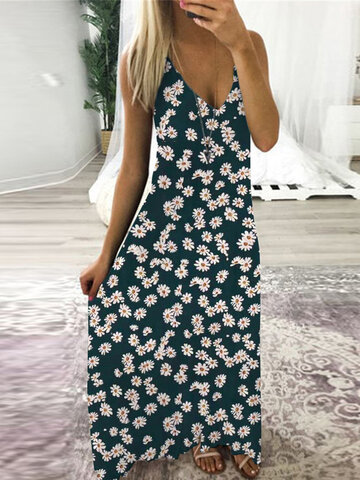 Daisy Flower Print Dress