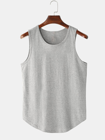 100% Cotton Solid Color Tank Tops