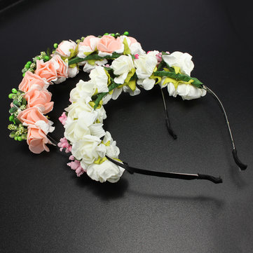 Fleur boho bandeau floral guirlande festival mariage bandeau de mariée