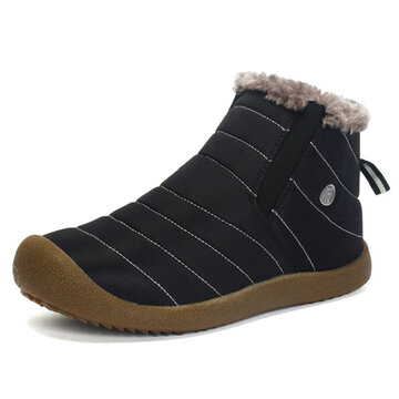

Men Waterproof Warm Lining Causal Boots, Black blue grey