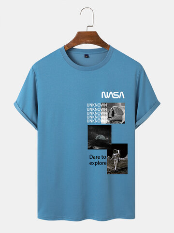 Moon Astronaut Graphics T-Shirts