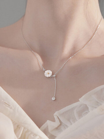 Daisy Floral Necklace Bracelet