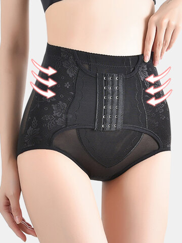 Front Closure Breathable Control Panties