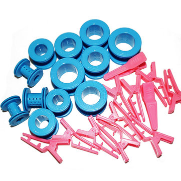 

24Pcs Wheel Hair Curler Roller, As picture