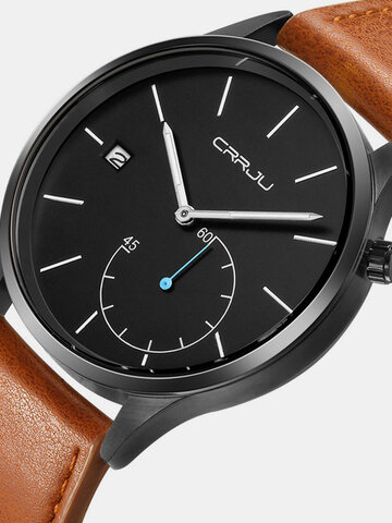 Fashion Leather Quartz Wristwatch