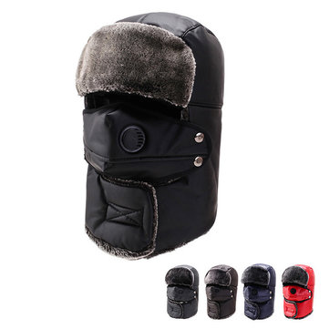 Men's Thick Warm Earmuffs Windproof Cycling Trapper Hat