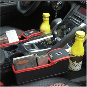 Car Seat Storage Box Gap Storage Bag Multi-Function Leather