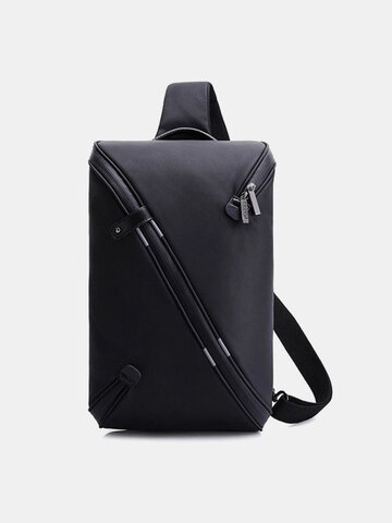 Waterproof Large Capacity USB Charging Crossbody Bag Sling Bag Chest Bag