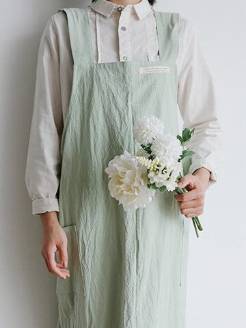 Increase Literary Fresh Japanese And Korean Apron Home Service Overalls Flower Shop Coffee Shop Work Clothes