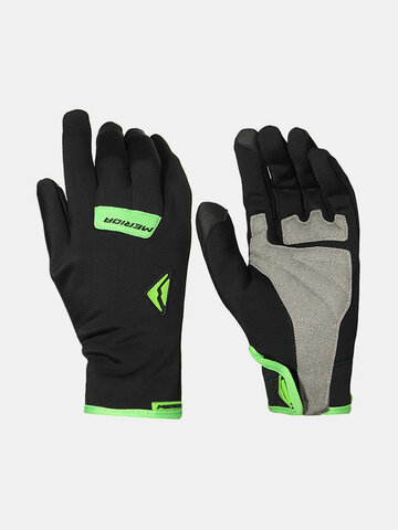 Men Polyester Waterproof Riding Gloves Full Finger Racing Cycling Shockproof Outdoor Mitten