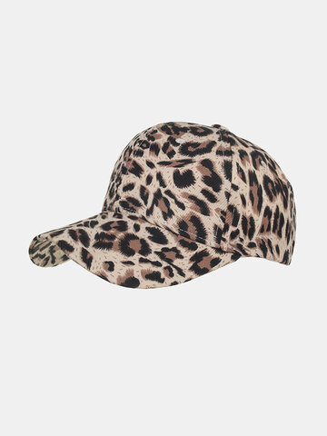 Leopard Baseball Cap Breathable Cap Sun Hat