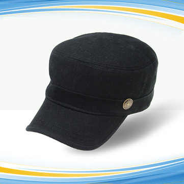

Men Cotton Sunscreen Flat Top Hats Casual Snapback Army Baseball Hat Adjustable, Army green black khaki navy