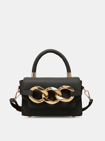 Fashion Chain Faux Leather Handbag