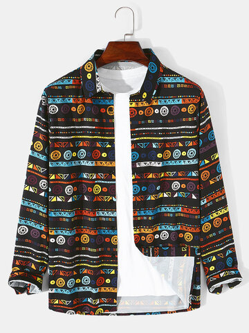 Ethnic Colorful Tyre Graphic Shirts