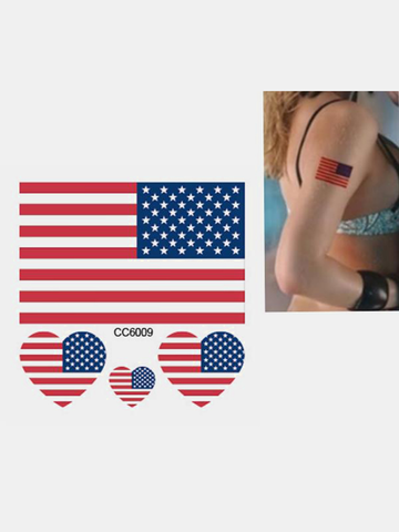 Тату наклейка США американский флаг
