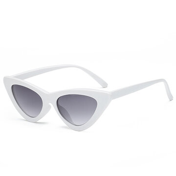 Gafas de sol Cat Eye Anti UV Lentes de cara delgada HD Ver