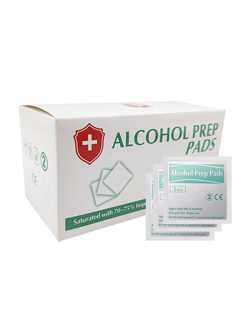 Tamponi sterili per la preparazione dell'alcool per la disinfezione del virus da 100 pezzi