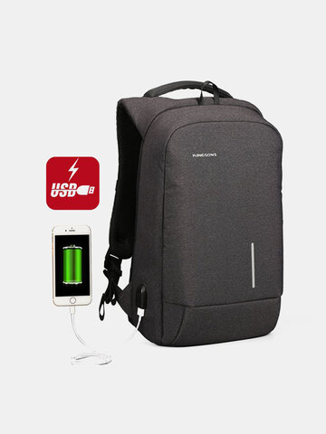 13.6/15.6 Inch Nylon Water-resistant Backpack For Men