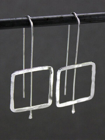 Silver Plated Square Earrings