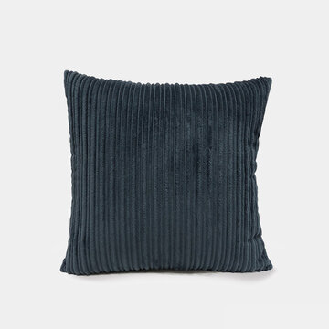 Travesseiro de flanela listrada larga e estreita de flanela nórdica de cor sólida, sofá, capa de almofada para carro