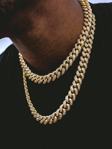 Diamond Alloy Chain Necklace