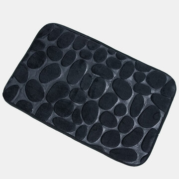 1 Uds Coral Fleece Cuarto de baño Kit de alfombra de espuma viscoelástica para baño, inodoro, alfombrillas antideslizantes, juego de alfombras de piso para Cuarto de baño