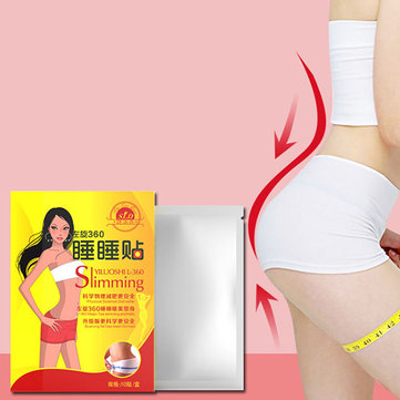 

10 Pcs/Box Slim Path Slimming Navel Sticker Weight Loss Burn Fat Products, White
