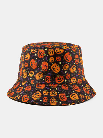 Halloween Unisex Pumpkin Ghost Bucket Hat