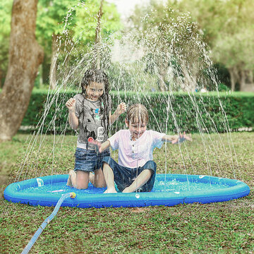 Splash Water Play Mat Toy for Outdoor Swimming Beach Lawn Inflatable Sprinkler 