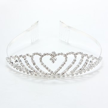Elegant Wedding Bridal Tiara Rhinestone Crystal Crown Pageant Prom Hair Headband